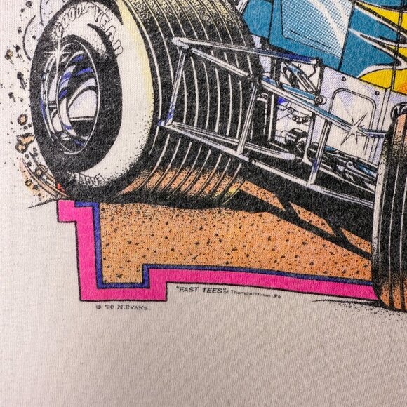 Vintage 1990 King’s Royal Racing Eldora Speedway Graphic T-Shirt Mens XL Retro - Picture 3 of 9